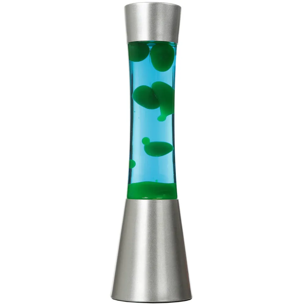 Easylight Bunte Lavalampe Blau Grün mit Schalter H:39cm SANDRO* Retro Lampen|Lavalampen