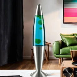 Discount Easylight Bunte Lavalampe Blau Wachs Grün JENNY 42cm hoch