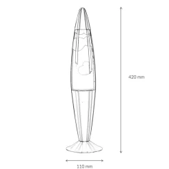 Discount Easylight Bunte Lavalampe Blau Wachs Grün JENNY 42cm hoch