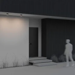 Maytoni Deckenlampe außen Aluminium LED IP65 Ø 12 cm rund PAHIA* Led Außenleuchten|Moderne Außenleuchten