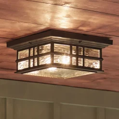 Elstead Deckenlampe außen in Bronze antik IP44 E27 Rustikal* Außenleuchten Antik|Gartenlaternen