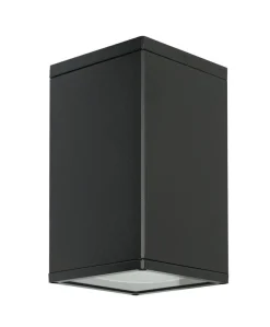 SU-MA Deckenlampe Außen IP54 Schwarz eckig E27* Metall Lampen|Feuchtraumleuchten