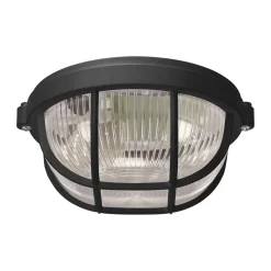Sale Strühm Deckenlampe außen IP65 Schwarz E27 Maritim Ø 18 cm
