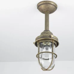 Giovanni Battista Deckenlampe Außen Maritim Echt-Messing* Außenleuchten Antik|Außenleuchten Messing