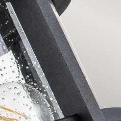 Elstead Deckenlampe außen rund Ø 33 cm Schwarz Transparent IP44* Außenleuchten Antik|Rustikale Außenleuchten