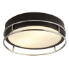 Searchlight Deckenlampe Bad IP44 2x E14 D: 30 cm Schwarz Chrom* Deckenleuchten|Bürolampen