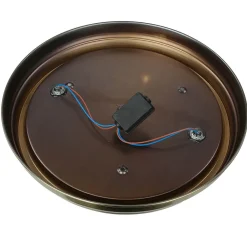 Searchlight Deckenlampe Badezimmer Ø 35 cm IP44 Messing Antik Weiß 2x E27* Glaslampen|Rustikale Lampen