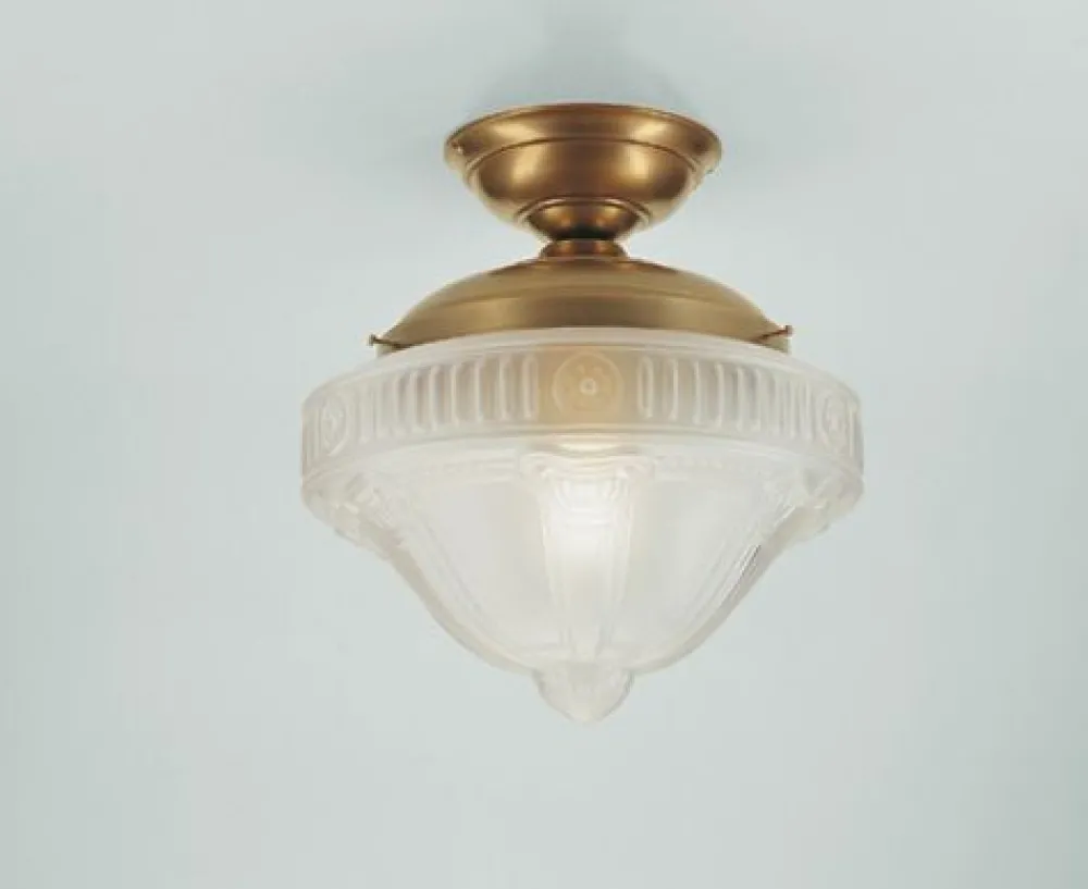 Online Berliner Messingleuchten Deckenlampe Berliner Messing Glas Ø27 cm E27 wohnlich