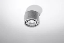 Sollux Deckenlampe Beton klein Ø 14 cm H: 9 cm GU10* Betonlampen|Moderne Lampen