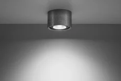 Sollux Deckenlampe Beton klein Ø 14 cm H: 9 cm GU10* Betonlampen|Moderne Lampen