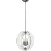 Elstead Deckenlampe Chrom Klar Glas Metall Modern BATILA* Deckenleuchten|Moderne Lampen