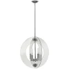 Elstead Deckenlampe Chrom Klar Metall Glas Modern BATILA* Deckenleuchten|Moderne Lampen