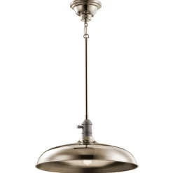 New Elstead Deckenlampe COBSON Küche Esstisch in Nickel verstellbar