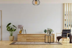 Belis Deckenlampe E27 Ø25 cm Schwarz Honig blendarm Retro* Flurlampen|Bürolampen