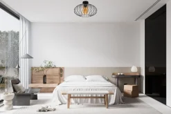 Belis Deckenlampe E27 Ø34 cm Schwarz Honig blendarm Retro* Flurlampen|Bürolampen