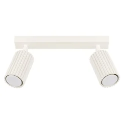 Discount Sollux Deckenlampe 2-flammig 30 cm lang klein GU10 in Creme Modern