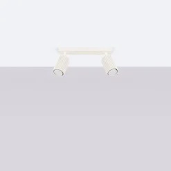 Discount Sollux Deckenlampe 2-flammig 30 cm lang klein GU10 in Creme Modern