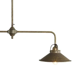 Giovanni Battista Deckenlampe 2-flammig E27 in Bronze Antik Echt-Messing* Messinglampen|Rustikale Lampen