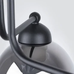 Best Sollux Deckenlampe 3-flammig Schwarz Rauchglas E27 Modern