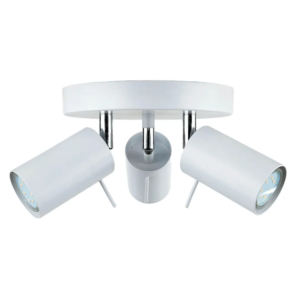 Hot Easylight Deckenlampe 3-flammig Weiß Ø 20 cm Metall verstellbar