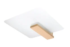 Sollux Deckenlampe Glas Holz 47,5 cm lang blendarm 2x E27* Flurlampen|Bürolampen