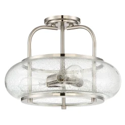 Hot Elstead Deckenlampe Glas Metall Ø41cm innen Vintage Stil