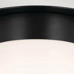 Elstead Deckenlampe Glas Metall D: 21,6 cm klein Schwarz Weiß* Deckenleuchten|Flurlampen