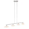 Steinhauer Deckenlampe Glas Metall 4-flmg 120 cm inkl. G9 blendarm* Deckenleuchten|Badezimmer Lampe
