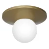 Hot Luminex Deckenlampe Glas Metall in Gold Ø29 cm E14 blendarm