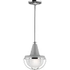 Elstead Deckenlampe Glas Metall Industrial in Nickel E27 Ø23cm* Deckenleuchten|Industrie Lampen