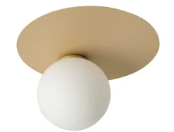 Clearance Sigma Deckenlampe Gold Metall Glas blendarm G9 B:27 cm klein