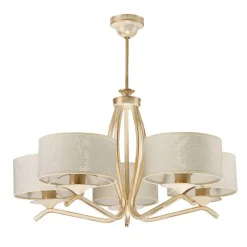 Jupiter Deckenlampe Gold Weiß Ø66cm Esstisch Leuchte 5xE27* Deckenleuchten|Moderne Lampen