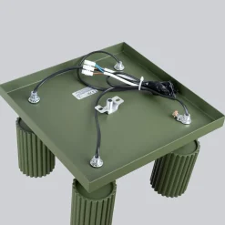 Outlet Sollux Deckenlampe Grün B: 25 cm klein schwenkbar 4x GU10 Aluminium