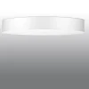 Sollux Deckenlampe groß Ø 100 cm rund Weiß blendarm Stoff Glas* Deckenleuchten|Flurlampen