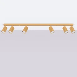 Outlet Sollux Deckenlampe groß 117 cm lang 4-flammig GU10 in Gold Modern