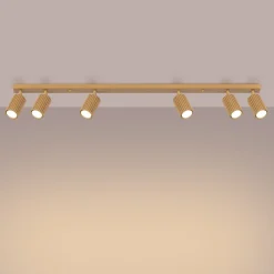 Outlet Sollux Deckenlampe groß 117 cm lang 4-flammig GU10 in Gold Modern