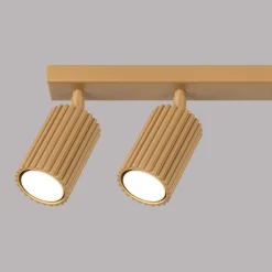 Outlet Sollux Deckenlampe groß 117 cm lang 4-flammig GU10 in Gold Modern