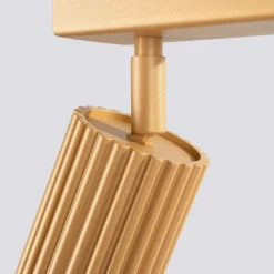 Outlet Sollux Deckenlampe groß 117 cm lang 4-flammig GU10 in Gold Modern