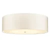 Sale Elstead Deckenlampe groß rund 86 cm Stoff in Creme Chrom