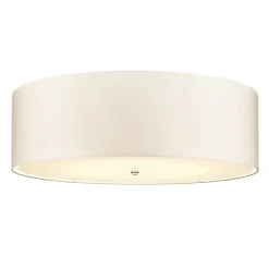 Sale Elstead Deckenlampe groß rund 86 cm Stoff in Creme Chrom