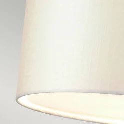 Sale Elstead Deckenlampe groß rund 86 cm Stoff in Creme Chrom