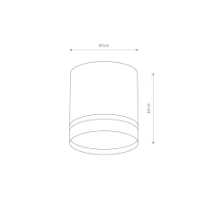 Online Nowodvorski Deckenlampe GX53 Ø 8,5 cm Weiß Aluminium Spot klein