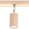 Sollux Deckenlampe Holz L:45cm 3x GU10 Strahler Spot Lampe* Deckenleuchten|Spots