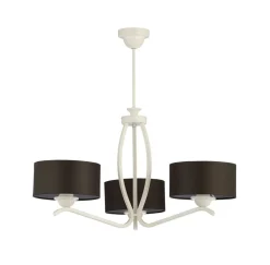 Jupiter Deckenlampe in Weiß Braun Ø66cm Wohnzimmerleuchte* Deckenleuchten|Moderne Lampen