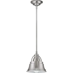 Elstead Deckenlampe Industrial Metall Glas in Nickel DEBIELA* Deckenleuchten|Flurlampen