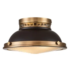 Elstead Deckenlampe innen rund Ø 32 cm für 2x E27 in Bronze antik* Deckenleuchten|Flurlampen