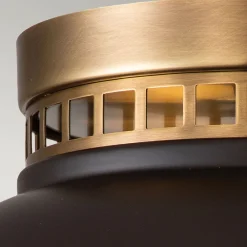 Elstead Deckenlampe innen rund Ø 32 cm für 2x E27 in Bronze antik* Deckenleuchten|Flurlampen