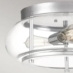 Elstead Deckenlampe IP44 Bad rund Ø 40,6 cm 3x E27 Chrom* Deckenleuchten|Badezimmer Lampe