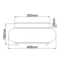 Elstead Deckenlampe IP44 Bad rund Ø 40,6 cm 3x E27 Chrom* Deckenleuchten|Badezimmer Lampe
