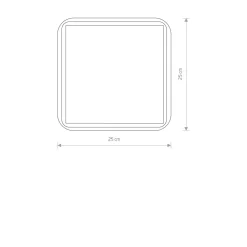 Discount Nowodvorski Deckenlampe IP44 Chrom Weiß quadratisch E27 Badezimmer
